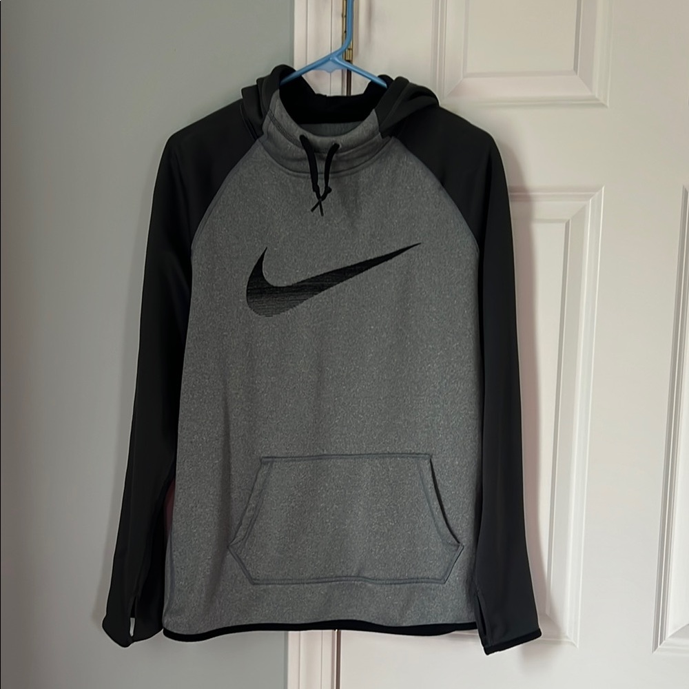 Nike Gray and Black Hoodie